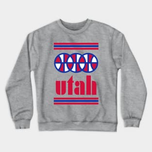 Utah Basketball - Retro B-Ball Throwback Crewneck Sweatshirt